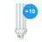 Confezione Multipack 10x Philips MASTER PL-T 32W - 840 Bianco Freddo | 4 Pin