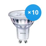 Confezione Multipack 10x Philips Corepro LEDspot GU10 PAR16 4W 345lm 36D - 827 Bianco Molto Caldo | Dimmerabile - Sostitutiva 50W