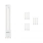 Confezione Multipack 10x Ledvance Dulux-L LED 8W - 830 Luce Calda -  | Sostitutiva 18W