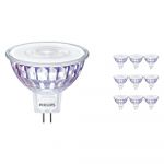 Confezione Multipack 10x Philips Master Value LEDspot GU5.3 MR16 7.5W 660lm 60D - 940 Bianco Freddo | Miglior resa cromatica - Dimmerabile - Sostitutiva 50W