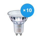 Confezione Multipack 10x Philips MASTER Value LEDspot GU10 PAR16 3.7W 270lm 36D - 927 Bianco Molto Caldo | Miglior resa cromatica - Sostitutiva 35W