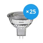 Confezione Multipack 25x Noxion Faretti LED GU5.3 MR16 7.5W 621lm 60D - 827 Bianco Molto Caldo | Dimmerabile - Sostitua 50W