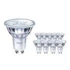 Confezione Multipack 10x Philips Corepro LEDspot GU10 PAR16 3.5W 255lm 36D - 827 Bianco Molto Caldo | Sostitutiva 35W