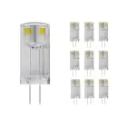 Confezione Multipack 10x Noxion Bolt LED Capsule G4 0.9W 100lm - 830 Luce Calda | Sostitutiva 10W