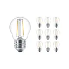 Confezione Multipack 10x Philips Corepro LEDbulb E27 Pera Chiara 7W 806lm - 827 Bianco Molto Caldo | Sostitutiva 60W