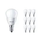 Confezione Multipack 10x Philips Corepro LEDluster E14 Sferica Ghiaccio 5W 470lm - 827 Bianco Molto Caldo | Sostitutiva 40W